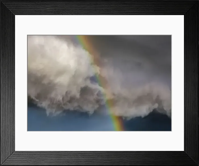 Framed Print : Rainbow and dramatic cloud - New Zealand, South Island, Southland, Slope Point Framed Print : Rainbow and dramatic cloud - New Zealand, South Island, Southland, Slope Point