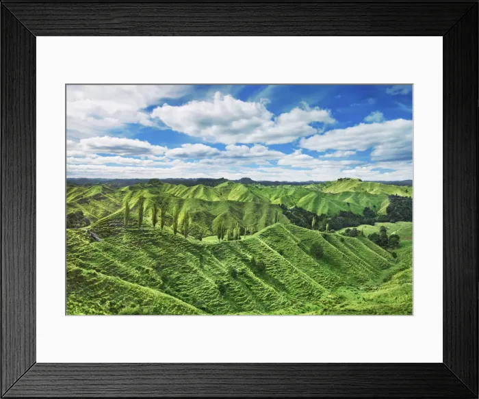 Framed Print : Cultural landscape - New Zealand, North Island, Manawatu-Wanganui, Ruapehu Framed Print : Cultural landscape - New Zealand, North Island, Manawatu-Wanganui, Ruapehu
