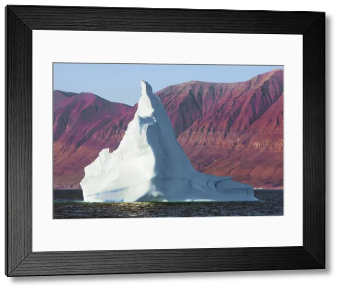 Framed Print : Iceberg and fjord walls - Greenland, Northeast Greenland National Park