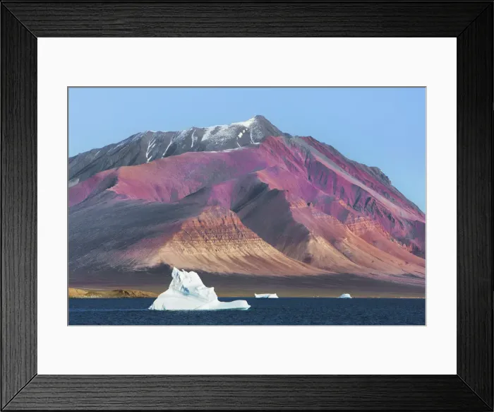 Framed Print : Iceberg and fjord walls - Greenland, Northeast Greenland National Park, Ymer Island Framed Print : Iceberg and fjord walls - Greenland, Northeast Greenland National Park, Ymer Island
