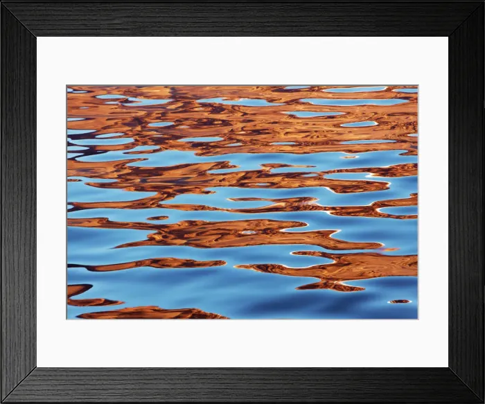 Framed Print : Water impression - Greenland, Northeast Greenland National Park, Ymer Island, between Framed Print : Water impression - Greenland, Northeast Greenland National Park, Ymer Island, between