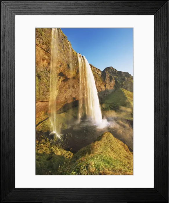 Framed Print : Waterfall Seljalandsfoss - Iceland, Southern Region, Seljalandsfoss Framed Print : Waterfall Seljalandsfoss - Iceland, Southern Region, Seljalandsfoss