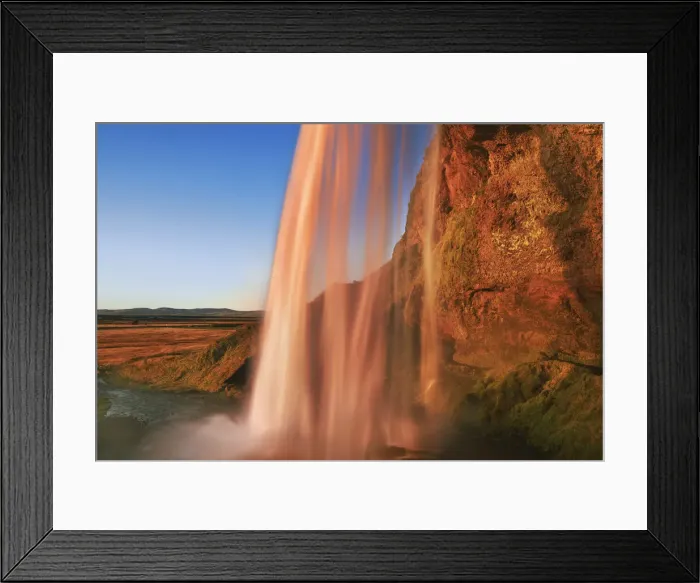 Framed Print : Waterfall Seljalandsfoss - Iceland, Southern Region, Seljalandsfoss Framed Print : Waterfall Seljalandsfoss - Iceland, Southern Region, Seljalandsfoss