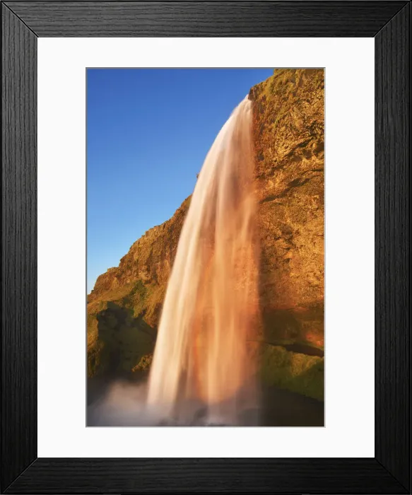 Framed Print : Waterfall Seljalandsfoss - Iceland, Southern Region, Seljalandsfoss Framed Print : Waterfall Seljalandsfoss - Iceland, Southern Region, Seljalandsfoss