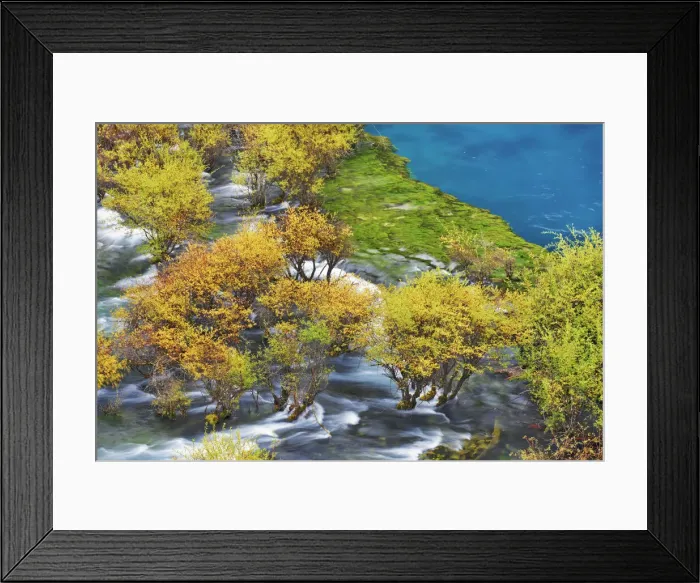 Framed Print : Waterfall near Shuzheng Falls - China, Sichuan, Jiuzhaigou, Shuzheng Falls Framed Print : Waterfall near Shuzheng Falls - China, Sichuan, Jiuzhaigou, Shuzheng Falls