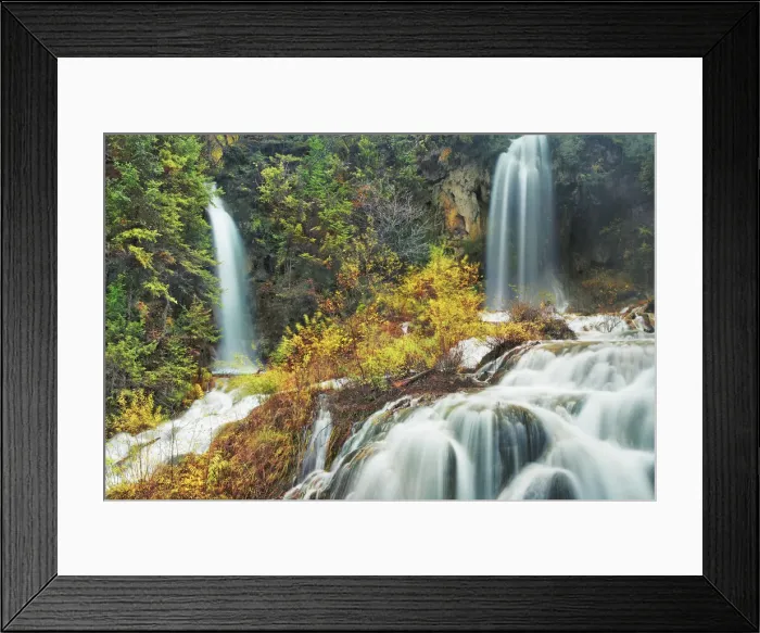 Framed Print : Water impression at Panda Waterfall - China, Sichuan, Jiuzhaigou, Panda Waterfall Framed Print : Water impression at Panda Waterfall - China, Sichuan, Jiuzhaigou, Panda Waterfall