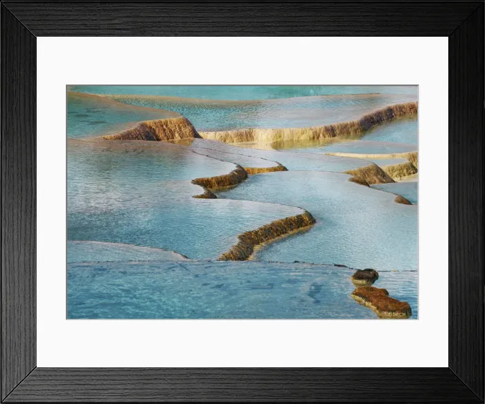 Framed Print : Travertine terrace in HuangLong - China, Sichuan, Huanglong, Multicoloured Pond Framed Print : Travertine terrace in HuangLong - China, Sichuan, Huanglong, Multicoloured Pond