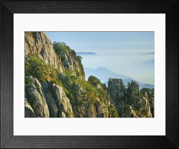 Framed Print : Huangshan - China, Anhui, Huangshan, Beginning-To-Beleive Peak - Yellow Mountain Framed Print : Huangshan - China, Anhui, Huangshan, Beginning-To-Beleive Peak - Yellow Mountain