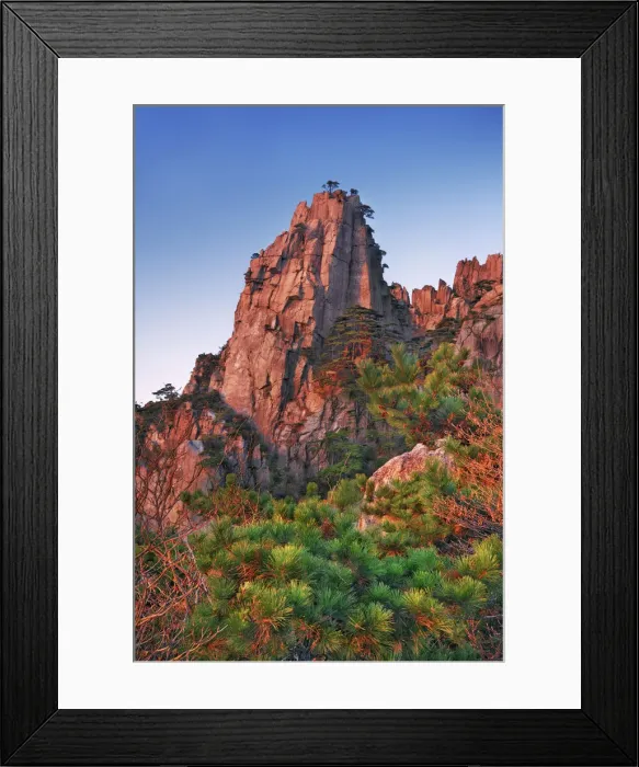 Framed Print : Huangshan - China, Anhui, Huangshan, Walking Fairyland Bridge - Yellow Mountain Framed Print : Huangshan - China, Anhui, Huangshan, Walking Fairyland Bridge - Yellow Mountain