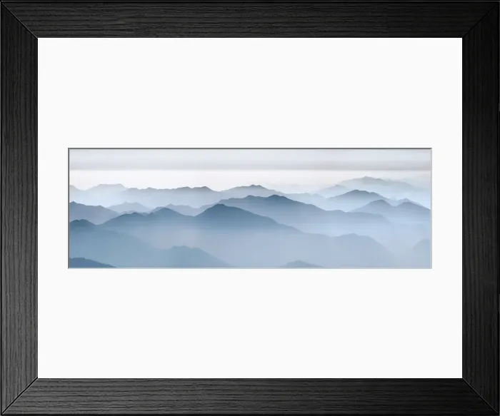 Framed Print : haze in hinterland of Huangshan - China, Anhui, Huangshan Framed Print : haze in hinterland of Huangshan - China, Anhui, Huangshan