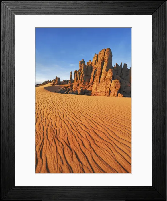 Framed Print : Erosion landscape in Tassili du Hoggar - Algeria, Tassili Hoggar, Tahaggart - Sahara Framed Print : Erosion landscape in Tassili du Hoggar - Algeria, Tassili Hoggar, Tahaggart - Sahara