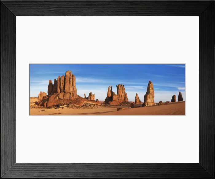 Framed Print : Erosion landscape in Tassili du Hoggar - Algeria, Tassili Hoggar, Tahaggart - Sahara Framed Print : Erosion landscape in Tassili du Hoggar - Algeria, Tassili Hoggar, Tahaggart - Sahara