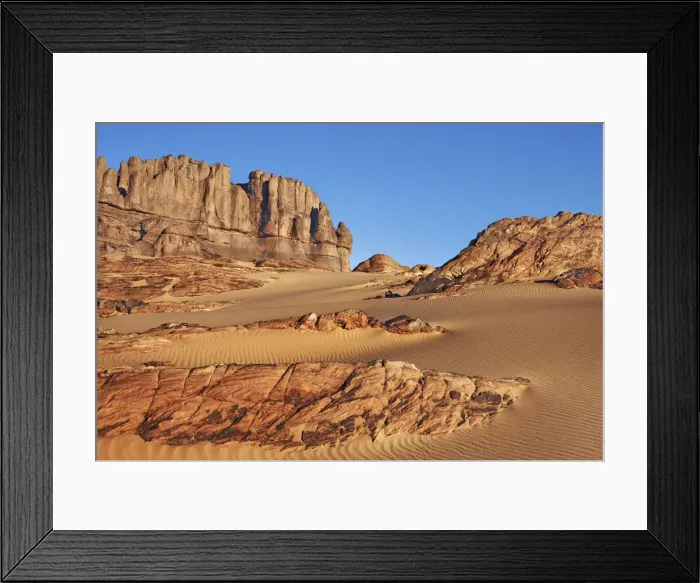 Framed Print : Erosion landscape in Tassili du Hoggar - Algeria, Tassili Hoggar, Tin Akaschaker - Sahara Framed Print : Erosion landscape in Tassili du Hoggar - Algeria, Tassili Hoggar, Tin Akaschaker - Sahara