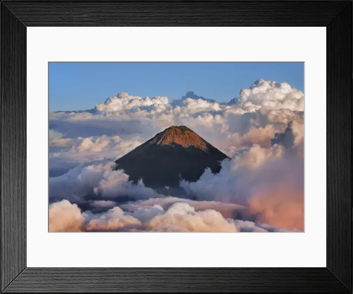 Framed Print : Agua volcano seen from Acatenango - Guatemala, Chimaltenango, Acatenango Framed Print : Agua volcano seen from Acatenango - Guatemala, Chimaltenango, Acatenango