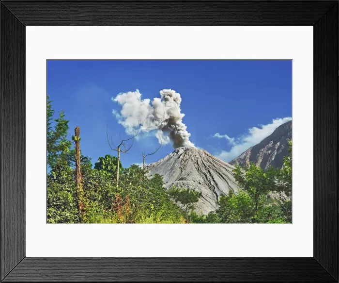 Framed Print : Ash eruption Santiaguito volcano - Guatemala, Quezaltenango, Santiaguito Framed Print : Ash eruption Santiaguito volcano - Guatemala, Quezaltenango, Santiaguito