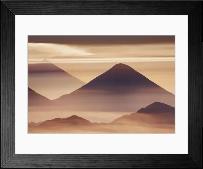 Framed Print : volcano Atitlan - Guatemala, Quezaltenango, Santa Maria Framed Print : volcano Atitlan - Guatemala, Quezaltenango, Santa Maria