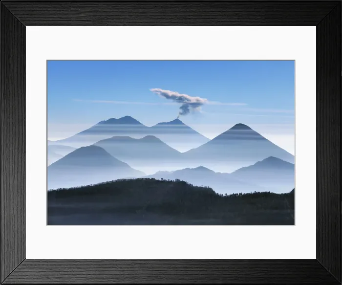 Framed Print : Ash eruption Fuego volcano, besides Acatenango und Atitlan - Guatemala, Quezaltenango Framed Print : Ash eruption Fuego volcano, besides Acatenango und Atitlan - Guatemala, Quezaltenango
