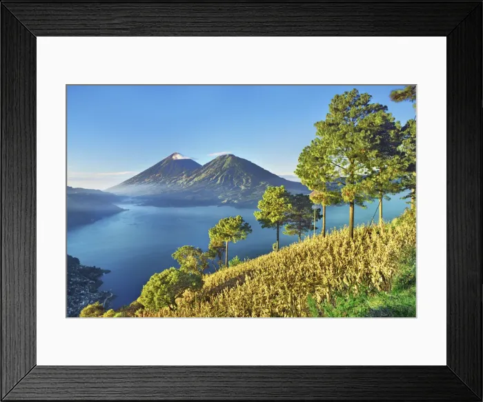 Framed Print : Atitlan volcano and Lake Atitlan - Guatemala, Solola, Lake Atitlan, von Miradoro Framed Print : Atitlan volcano and Lake Atitlan - Guatemala, Solola, Lake Atitlan, von Miradoro