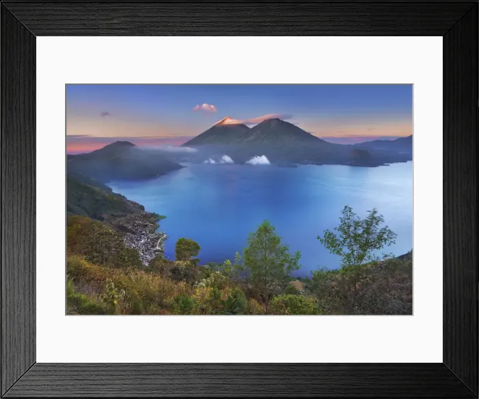 Framed Print : Atitlan volcano and Lake Atitlan - Guatemala, Solola, Lake Atitlan, von Miradoro Framed Print : Atitlan volcano and Lake Atitlan - Guatemala, Solola, Lake Atitlan, von Miradoro