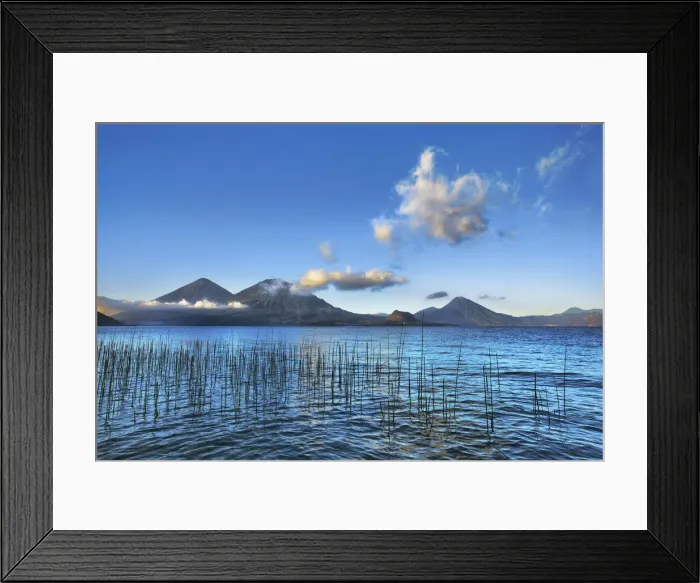 Framed Print : volcanoes at Lake Atitlan - Guatemala, Solola, Lake Atitlan, San Antonio Framed Print : volcanoes at Lake Atitlan - Guatemala, Solola, Lake Atitlan, San Antonio