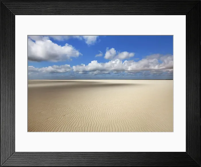 Framed Print : Beach landscape and cumulonimbus clouds - Netherlands, North Holland, Texel Framed Print : Beach landscape and cumulonimbus clouds - Netherlands, North Holland, Texel