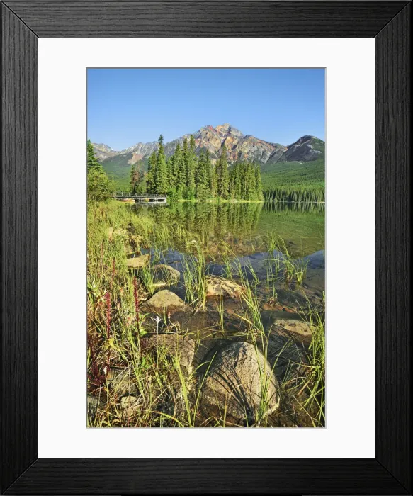Framed Print : Pyramid Island in Pyramid Lake - Canada, Alberta, Jasper National Park, Jasper Framed Print : Pyramid Island in Pyramid Lake - Canada, Alberta, Jasper National Park, Jasper