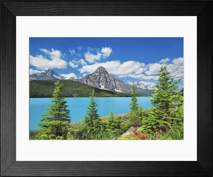 Framed Print : Waterfowl Lake - Canada, Alberta, Banff National Park, Waterfowl Lake - Rocky Mountains Framed Print : Waterfowl Lake - Canada, Alberta, Banff National Park, Waterfowl Lake - Rocky Mountains