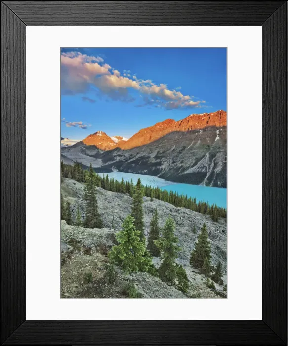 Framed Print : Peyto Lake with Mount Patterson - Canada, Alberta, Banff National Park Framed Print : Peyto Lake with Mount Patterson - Canada, Alberta, Banff National Park