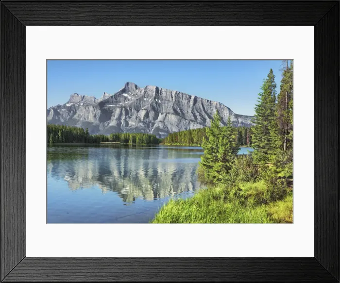 Framed Print : Two Jack Lake and Mount Rundle - Canada, Alberta, Banff National Park Framed Print : Two Jack Lake and Mount Rundle - Canada, Alberta, Banff National Park