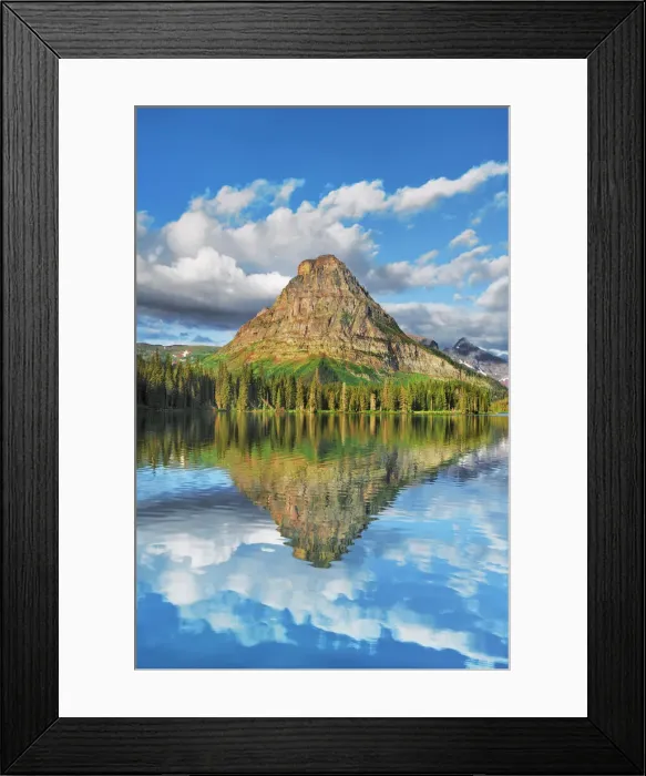 Framed Print : Two Medicine Lake with reflection of Sinopah Mountain - USA, Montana Framed Print : Two Medicine Lake with reflection of Sinopah Mountain - USA, Montana