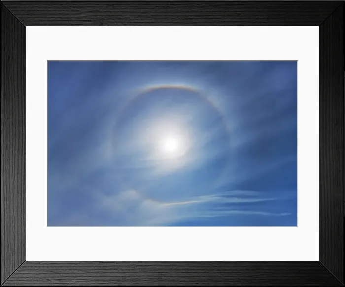 Framed Print : sun halo - Canada, Alberta, Longview, south of Framed Print : sun halo - Canada, Alberta, Longview, south of