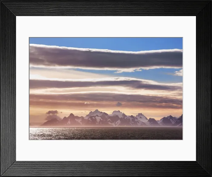 Framed Print : Coast impression at Drygalski Fjord - South Georgia, Drygalski Fjord Framed Print : Coast impression at Drygalski Fjord - South Georgia, Drygalski Fjord