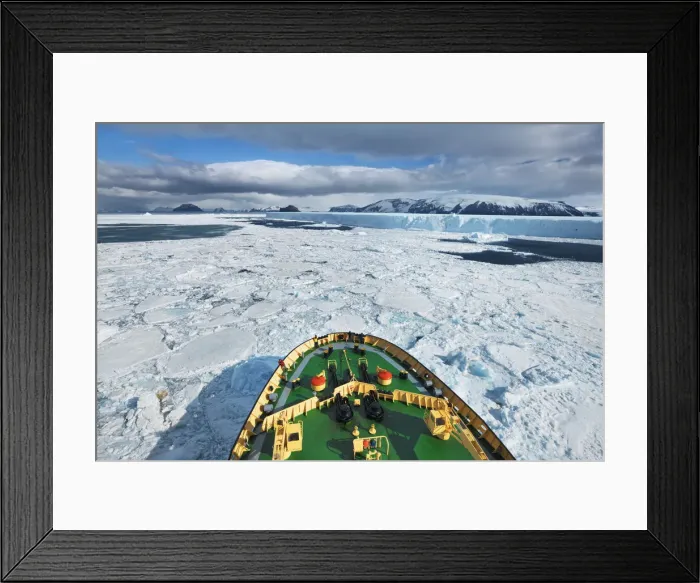 Framed Print : Icebreaker Kapitan Khlebnikov in ice - Antarctica, Antarctic Peninsula Framed Print : Icebreaker Kapitan Khlebnikov in ice - Antarctica, Antarctic Peninsula