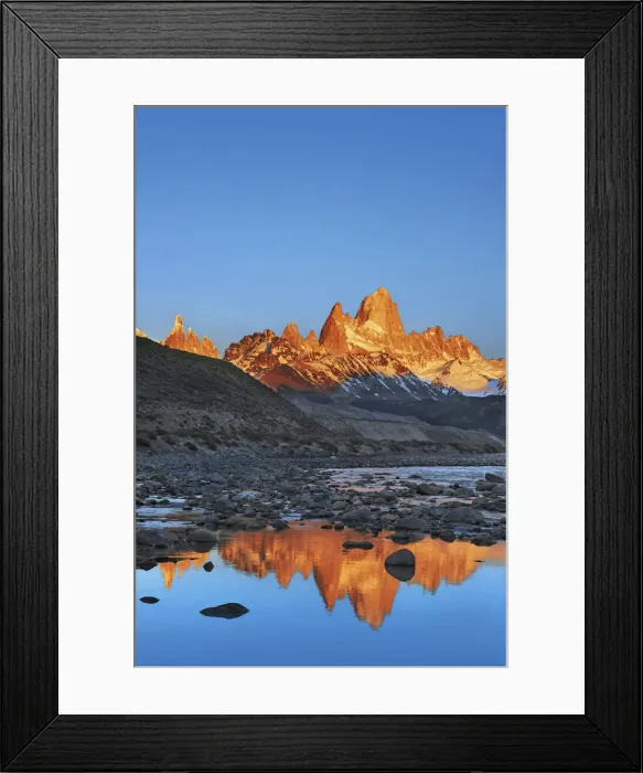 Framed Print : Fitzroy Range at sunrise - Argentina, Santa Cruz, Los Glaciares, El Chalten Framed Print : Fitzroy Range at sunrise - Argentina, Santa Cruz, Los Glaciares, El Chalten
