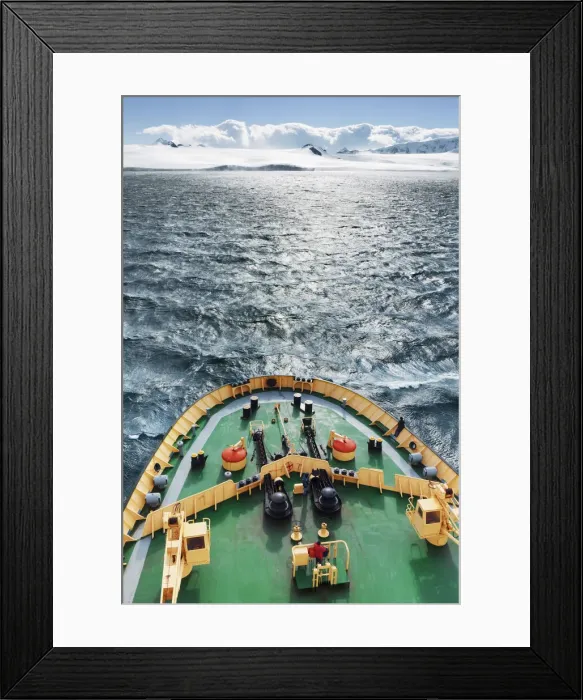 Framed Print : Icebreaker Kapitan Khlebnikov at sea - Antarctica, Antarctic Peninsula, Tabarin