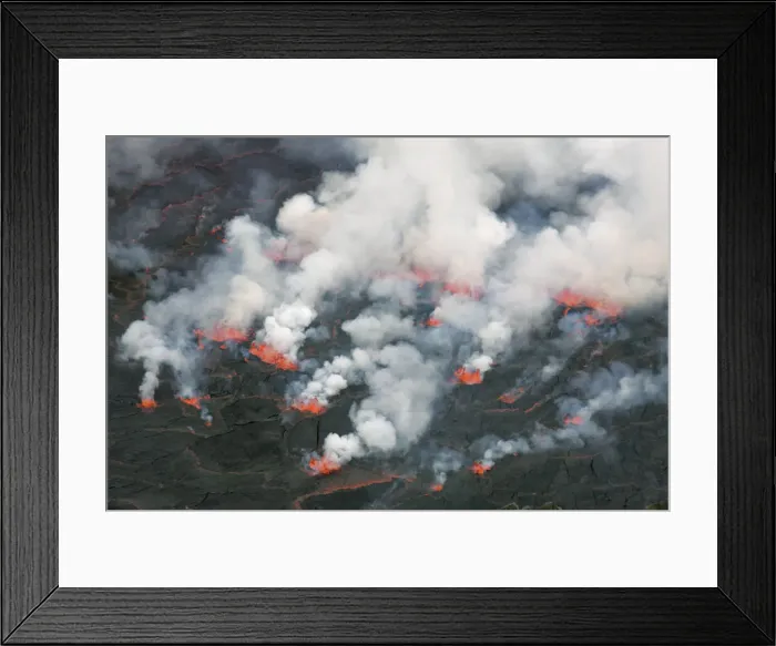 Framed Print : Lava lake Nyiragongo with lava meltings and fountains - Congo, Democratic Republic Framed Print : Lava lake Nyiragongo with lava meltings and fountains - Congo, Democratic Republic