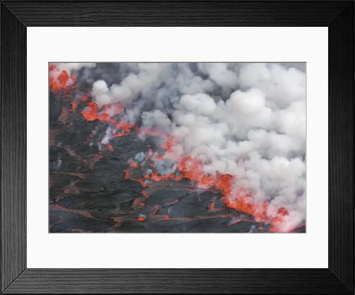 Framed Print : Lava lake Nyiragongo with lava meltings and fountains - Congo, Democratic Republic Framed Print : Lava lake Nyiragongo with lava meltings and fountains - Congo, Democratic Republic