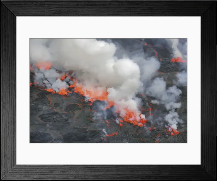 Framed Print : Lava lake Nyiragongo with lava meltings and fountains - Congo, Democratic Republic Framed Print : Lava lake Nyiragongo with lava meltings and fountains - Congo, Democratic Republic