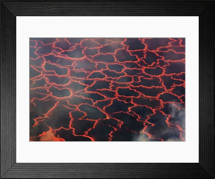 Framed Print : Lava lake Nyiragongo with glowing lava meltings - Congo, Democratic Republic, North Kivu Framed Print : Lava lake Nyiragongo with glowing lava meltings - Congo, Democratic Republic, North Kivu
