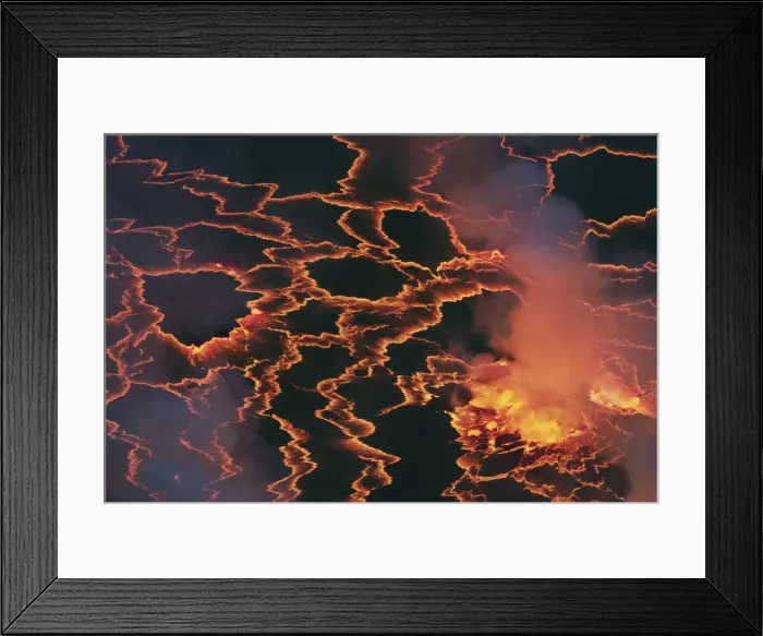 Framed Print : Lava lake Nyiragongo with lava meltings and fountains - Congo, Democratic Republic Framed Print : Lava lake Nyiragongo with lava meltings and fountains - Congo, Democratic Republic
