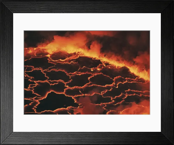 Framed Print : Lava lake Nyiragongo with lava meltings and fountains - Congo, Democratic Republic Framed Print : Lava lake Nyiragongo with lava meltings and fountains - Congo, Democratic Republic