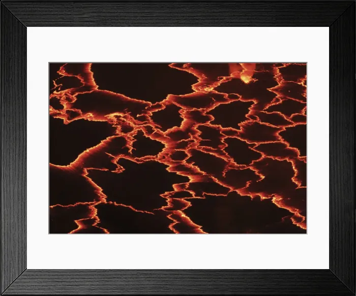 Framed Print : Lava lake Nyiragongo with glowing lava meltings - Congo, Democratic Republic, North Kivu Framed Print : Lava lake Nyiragongo with glowing lava meltings - Congo, Democratic Republic, North Kivu