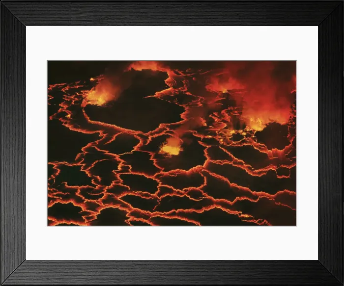 Framed Print : Lava lake Nyiragongo with lava meltings and fountains - Congo, Democratic Republic Framed Print : Lava lake Nyiragongo with lava meltings and fountains - Congo, Democratic Republic