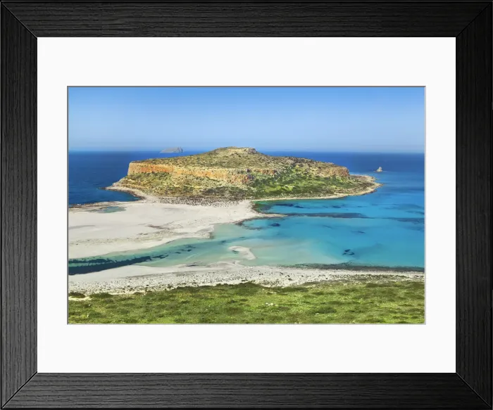 Framed Print : Ocean impression at Cape Tigani at Balos Bay - Greece, Crete, Chania, Gramvoussa