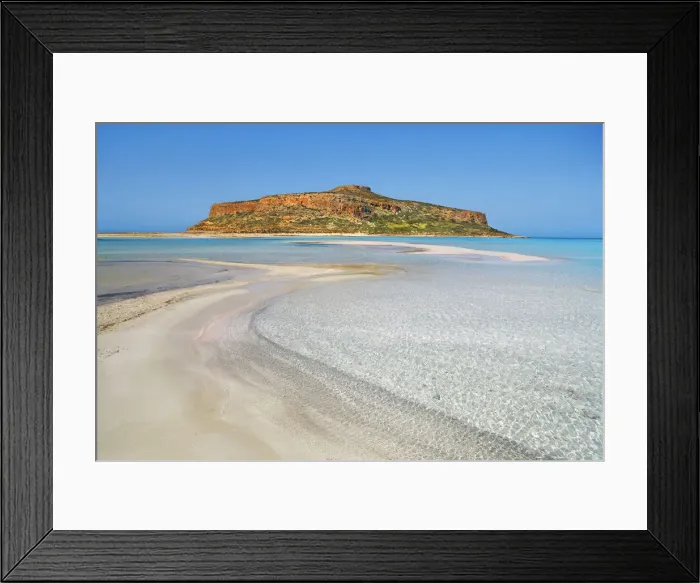 Framed Print : Ocean impression at Cape Tigani at Balos Bay - Greece, Crete, Chania, Gramvoussa