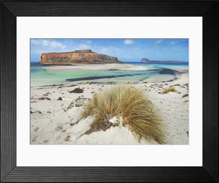 Framed Print : Ocean impression at Cape Tigani at Balos Bay - Greece, Crete, Chania, Gramvoussa