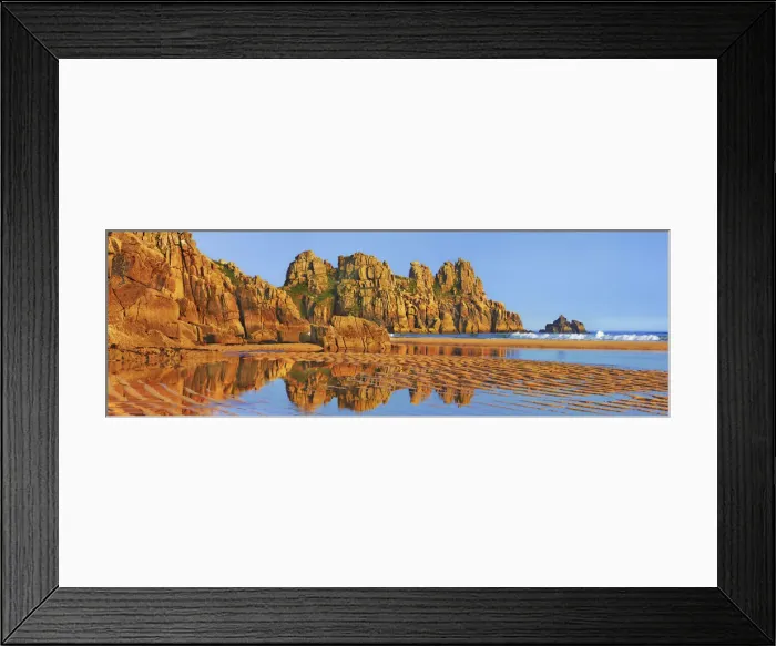 Framed Print : Coast landscape at Pednvounder Beach - United Kingdom, England, Cornwall, Porthcurno Framed Print : Coast landscape at Pednvounder Beach - United Kingdom, England, Cornwall, Porthcurno