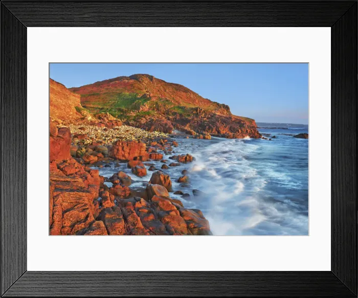 Framed Print : Coast landscape at Porth Nanven - United Kingdom, England, Cornwall, Saint Just Framed Print : Coast landscape at Porth Nanven - United Kingdom, England, Cornwall, Saint Just