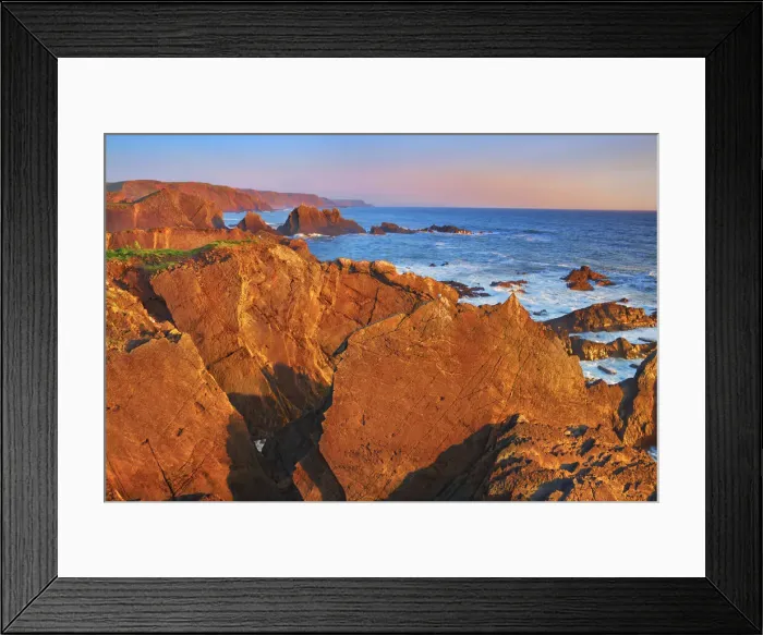 Framed Print : Cliff landscape at Hartland Quay - United Kingdom, England, Devon, Bude, Hartland Quay