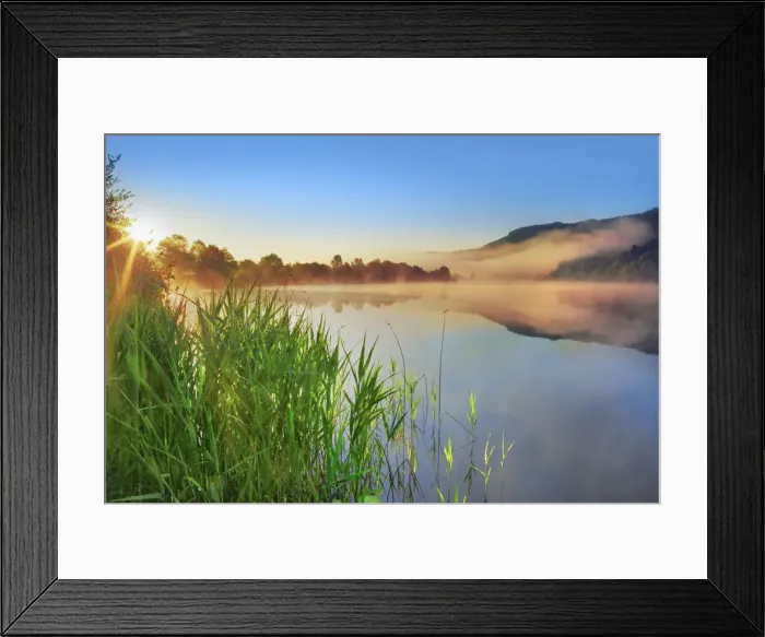 Framed Print : Pond with fog at Rauschelesee - Austria, Carinthia, Klagenfurt, Keutschacher Seental Framed Print : Pond with fog at Rauschelesee - Austria, Carinthia, Klagenfurt, Keutschacher Seental